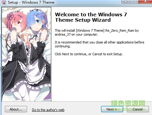 windows7拉姆雷姆主题