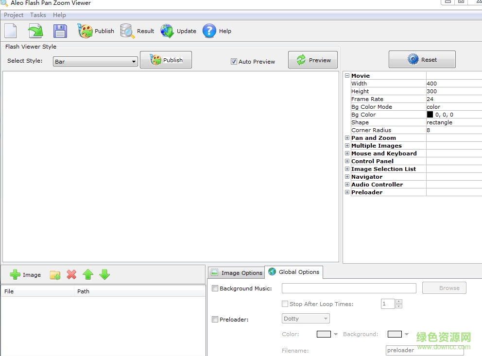 aleo flash pan zoom viewer客户端