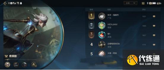 LOL手游开测3天！英雄榜单出现暗黑势力，绝活哥霸占4个榜首？