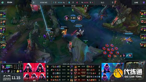LOL-LPL：上野灵性决策偷大龙逆转局势，WE连翻三盘3-0横扫BLG