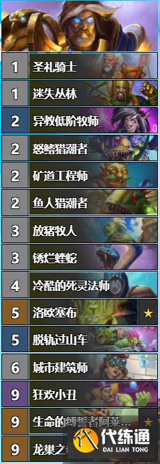 《炉石传说》对决模式连胜卡组推荐