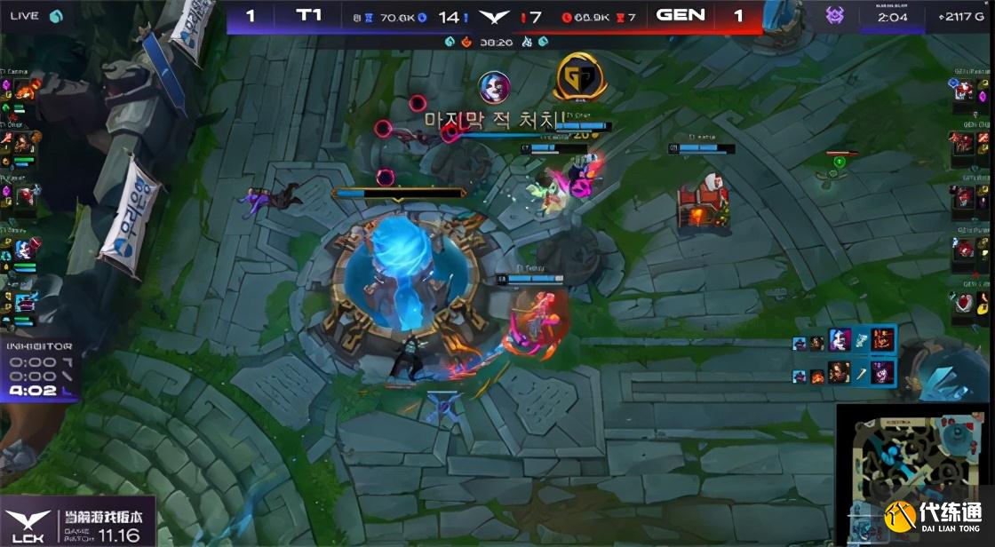 LOL-LCK：TeddyEZ一打四怒砍三杀，T1让一追三击败GEN重返S赛