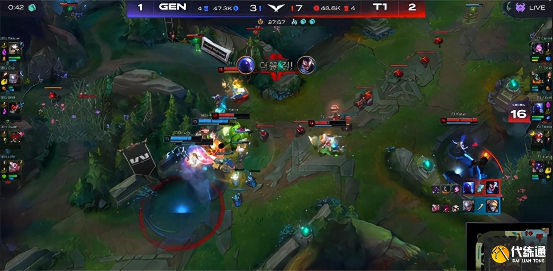 LOL-LCK：TeddyEZ一打四怒砍三杀，T1让一追三击败GEN重返S赛