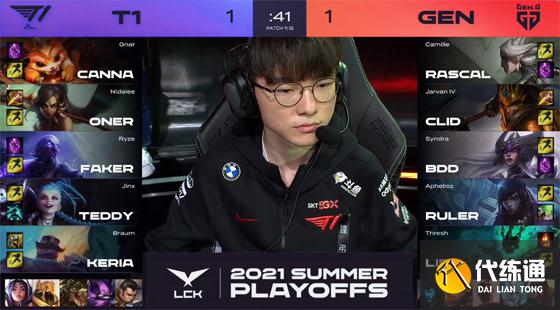LOL-LCK：TeddyEZ一打四怒砍三杀，T1让一追三击败GEN重返S赛