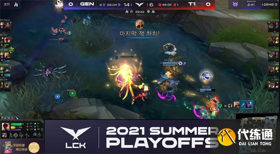 LOL-LCK：TeddyEZ一打四怒砍三杀，T1让一追三击败GEN重返S赛