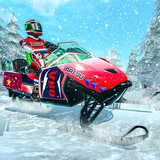雪地移动自行车赛车发烧